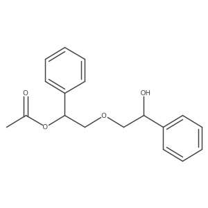 Benzenemethanol, I+/--[[2-(acetyloxy)-2-phenylethoxy]methyl]-结构式