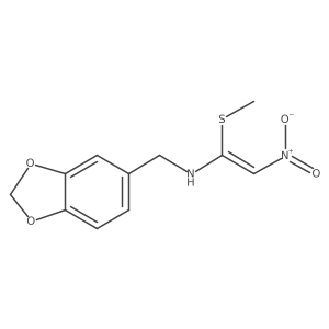 N-[1-(Methylthio)-2-nitroethenyl]-1,3-benzodioxole-5-methanamine Structure