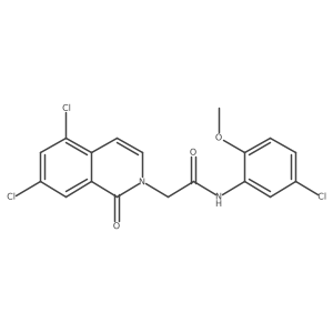 N-(5-Chloro-2-methoxyphenyl)-2-(5,7-dichloro-1-oxoisoquinolin-2(1H)-yl)acetamide结构式