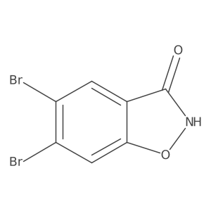 5,6-Dibromo-benzo[d]isoxazol-3-ol Structure