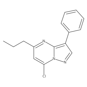 7-Chloro-3-phenyl-5-propylpyrazolo[1,5-a]pyrimidine Structure
