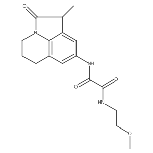 N1-(2-methoxyethyl)-N2-(1-methyl-2-oxo-2,4,5,6-tetrahydro-1H-pyrrolo[3,2,1-ij]quinolin-8-yl)oxalamide结构式