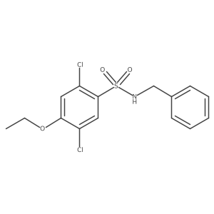 N-benzyl-2,5-dichloro-4-ethoxybenzenesulfonamide结构式