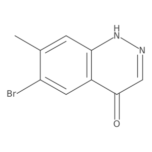 6-Bromo-7-methyl-4-cinnolinol结构式
