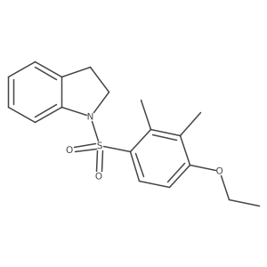 [(4-Ethoxy-2,3-dimethylphenyl)sulfonyl]indoline结构式