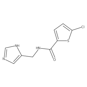5-chloro-N-((1H-imidazol-4-yl)methyl)thiophene-2-carboxamide结构式