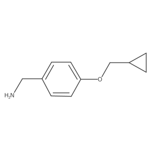 1-[4-(Cyclopropylmethoxy)phenyl]methanamine Structure