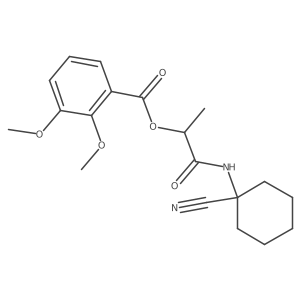 1-[(1-Cyanocyclohexyl)carbamoyl]ethyl 2,3-dimethoxybenzoate Structure
