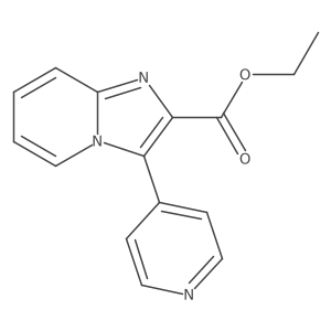 Ethyl 3-(4-pyridinyl)imidazo[1,2-a]pyridine-2-carboxylate结构式