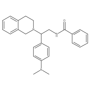 N-(2-(3,4-dihydroisoquinolin-2(1H)-yl)-2-(4-(dimethylamino)phenyl)ethyl)benzamide结构式