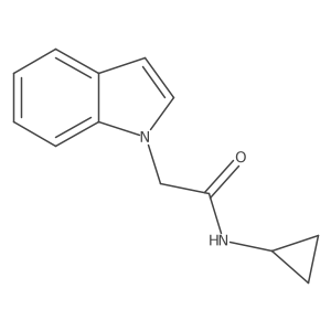N-cyclopropyl-2-(1H-indol-1-yl)acetamide结构式