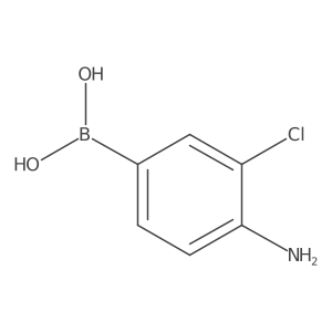 4-Amino-3-chlorophenylboronic acid结构式