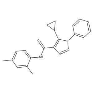 5-cyclopropyl-N-(2,4-dimethylphenyl)-1-phenyl-1H-1,2,3-triazole-4-carboxamide Structure