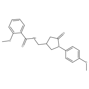 2-methoxy-N-((1-(4-methoxyphenyl)-5-oxopyrrolidin-3-yl)methyl)benzamide Structure