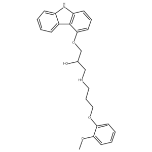 1-(9H-Carbazol-4-yloxy)-3-[[3-(2-methoxyphenoxy)propyl]amino]-2-propanol Structure