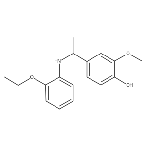4-[1-[(2-Ethoxyphenyl)amino]ethyl]-2-methoxyphenol Structure