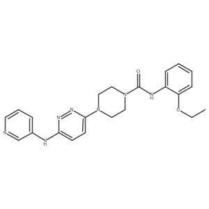 N-(2-ethoxyphenyl)-4-(6-(pyridin-3-ylamino)pyridazin-3-yl)piperazine-1-carboxamide Structure