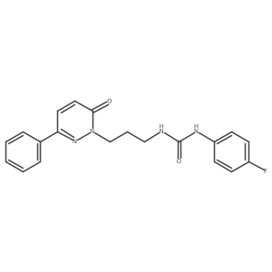 1-(4-fluorophenyl)-3-(3-(6-oxo-3-phenylpyridazin-1(6H)-yl)propyl)urea结构式