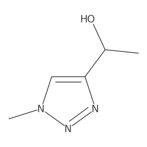 1-(1-methyl-1H-1,2,3-triazol-4-yl)ethan-1-ol结构式