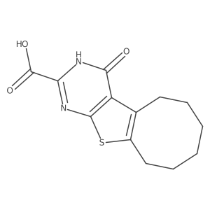 4-Oxo-3,4,5,6,7,8,9,10-octahydrocycloocta[4,5]thieno[2,3-D]pyrimidine-2-carboxylic acid Structure