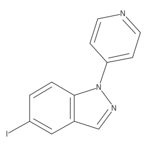 5-Iodo-1-(4-pyridyl)-1H-indazole Structure