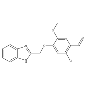 4-(1H-benzoimidazol-2-ylmethoxy)-2-chloro-5-methoxy-benzaldehyde Structure