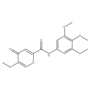 5-methoxy-4-oxo-N-(3,4,5-trimethoxyphenyl)-4H-pyran-2-carboxamide Structure