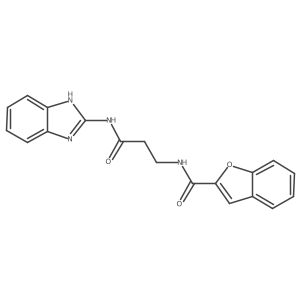 N~2~-[3-(1H-1,3-benzimidazol-2-ylamino)-3-oxopropyl]-1-benzofuran-2-carboxamide Structure