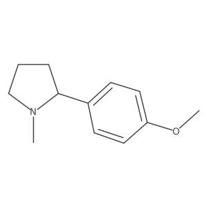 2-(4-Methoxyphenyl)-1-methylpyrrolidine结构式