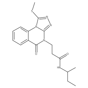 N-(Butan-2-YL)-3-[1-(methylsulfanyl)-5-oxo-4H,5H-[1,2,4]triazolo[4,3-A]quinazolin-4-YL]propanamide Structure