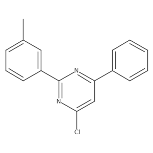 4-Chloro-6-phenyl-2-(m-tolyl)pyrimidine Structure