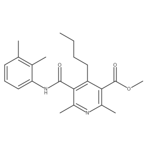 3-Pyridinecarboxylic acid,4-butyl-5-[[(2,3-dimethylphenyl)amino]carbonyl]-2,6-dimethyl-,methyl ester Structure