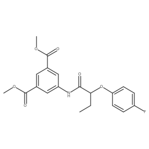 1,3-Dimethyl 5-[[2-(4-fluorophenoxy)-1-oxobutyl]amino]-1,3-benzenedicarboxylate结构式