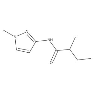 2-methyl-N-(1-methylpyrazol-3-yl)butanamide Structure