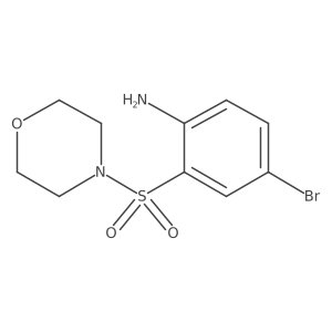 4-Bromo-2-(morpholine-4-sulfonyl)aniline结构式