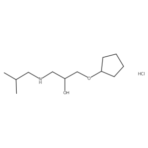 1-(Cyclopentyloxy)-3-(isobutylamino)propan-2-ol hydrochloride Structure