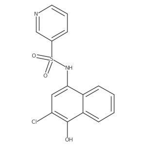 N-(3-Chloro-4-hydroxy-1-naphthalenyl)-3-pyridinesulfonamide结构式