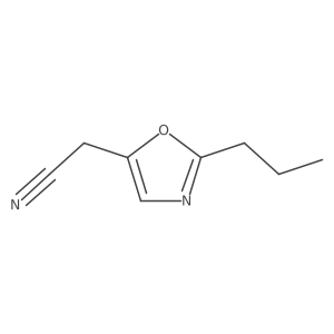 (2-Propyl-1,3-oxazol-5-YL)acetonitrile Structure