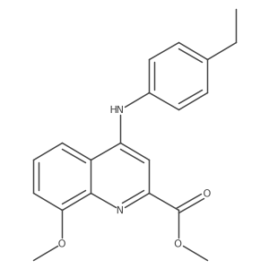 Methyl 4-[(4-ethylphenyl)amino]-8-methoxyquinoline-2-carboxylate Structure