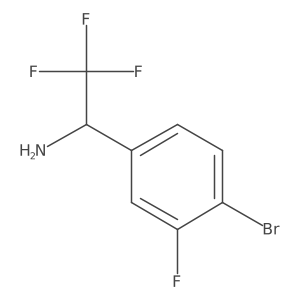 (S)-1-(4-Bromo-3-fluorophenyl)-2,2,2-trifluoroethan-1-amine Structure