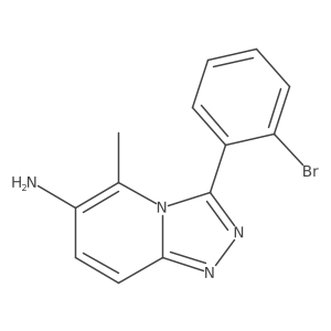 3-(2-Bromophenyl)-5-methyl-1,2,4-triazolo[4,3-a]pyridin-6-amine Structure