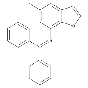 Benzhydrylidene(5-methylbenzofuran-7-yl)amine结构式