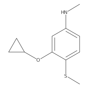 3-Cyclopropoxy-N-methyl-4-(methylthio)aniline Structure
