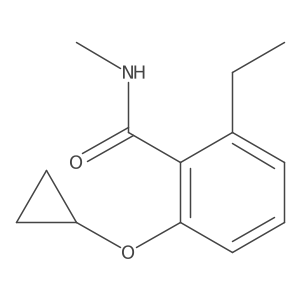 2-Cyclopropoxy-6-ethyl-N-methylbenzamide结构式