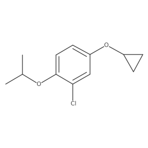 2-Chloro-4-cyclopropoxy-1-isopropoxybenzene结构式