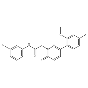 N-(3-bromophenyl)-2-[3-(4-fluoro-2-methoxyphenyl)-6-oxopyridazin-1(6H)-yl]acetamide Structure