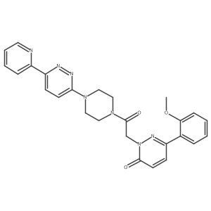 6-(2-methoxyphenyl)-2-(2-oxo-2-(4-(6-(pyridin-2-yl)pyridazin-3-yl)piperazin-1-yl)ethyl)pyridazin-3(2H)-one Structure