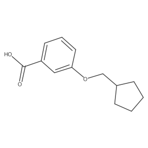 3-(Cyclopentylmethoxy)benzoic acid结构式