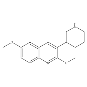 Quinoline, 2,6-dimethoxy-3-(3-piperidinyl)-结构式