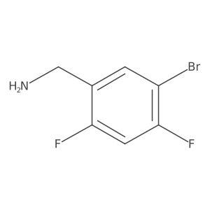 (5-Bromo-2,4-difluorophenyl)methanamine Structure